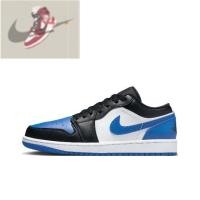 ราคา Jordan Air Jordan 1 LowRoyal Toe Black Blue White ( ของแท้ 100 %) (27415252375)