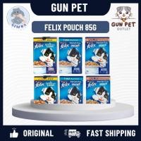 ราคา GUN PET Purina Felix 85g ผู้ใหญ่แมวอาหารเปียกกระเป๋าแมว Makan Kucing Basah 猫咪湿 70g (45254919670)