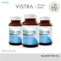 ราคา (แพ็ค 3 ขวด 225 เม็ด) VISTRA Salmon Fish Oil 1000 mg Plus Vitamin E (75 เม็ด) - น้ำมันปลาแซลมอน 1000 มก. ผสม วิตามินอี (26225723910)