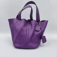 ราคา กระเป๋าหนังแท้ ทรงถือ สีม่วง มือสอง (28489733808)