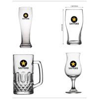 ราคา ญี่ปุ่นญี่ปุ่น SAPPORO SAPPORO SAPPORO หนาแก้วเบียร์ Star ยี่ห้อป้ายสีดําวาดแก้วเบียร์ Izakaya วาดเบียร์ (42978652407)