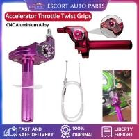 ราคา Universal Motorcycle Throttle Grips 22mm CNC Aluminum Twist Throttle Grip Purple (54005028660)