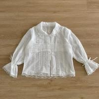 ราคา ✺ เสื้อคอบัวแขนยาวพิมพ์ลายลูกไม้ (52906311565)