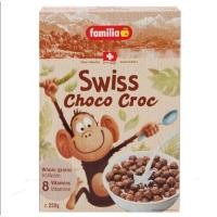 ราคา แฟมิเลีย สวิตช็อกโกคร็อค ธัญพืชอบกรอบรสช็อกโกแลต ซีเรียล Familia Swiss Choco Croc 250 กรัม.  (28675627338)