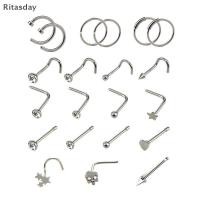 ราคา Ritasday เครื่องประดับใหม่ รวมคริสตัลจมูก, Hoop, แหวนกระดูกบาร์, Pin และสตัดเจาะกระดูกอ่อน (56556362658)