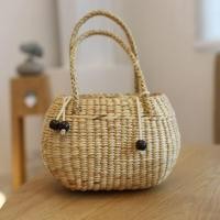 ราคา กระเป๋าสาน ผักตบชวา แบบถือ ทรงคุณนายจิ๋ว (6517723478)