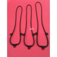 ราคา DN303_สร้อยเชือกถัก สร้อยเชือกร่มถัก ห้อยพระ สร้อยคอ 3 มิล 3ห่วง ยาว 22",24",26" (15547280741)