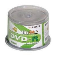 ราคา แผ่นดีวีดี DVD-R Printable หน้าขาว Ridata 4.7GB 16x/120min (50 pcs) (44325794232)