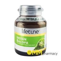 ราคา Lifetune ไลฟทูน อินเดียน บาโคปา IndianBacopa (ผลิตภัณฑ์เสริมอาหาร สารสกัดจากพรมมิ)บำรุงสมอง60 เม็ด (1867643910)