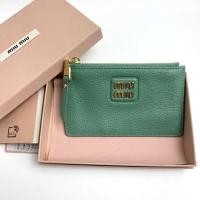 ราคา กระเป๋าใส่บัตร NewMiu Miu cardholderสีเขียวที่สวยมากกรอเช็คสต๊อก (24336905993)