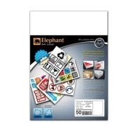 ราคา สติ๊กเกอร์กระดาษ ชนิดขาวด้าน ตราช้าง A4 (50 แผ่น) (7472197357)