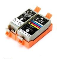 ราคา เหมาะสําหรับ Canon PGI-35 Black CLI-36 ตลับหมึกสี IP1 IP110 325 260 เครื่องพิมพ์ (50755911178)