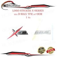 ราคา สติ๊กเกอร์ sticker x-series ติดท้ายกะบะรถ isuzu d-max tfr ของแท้ oem หลากสี 1ชิ้น isuzu d-max tfr (17060208340)