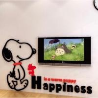 ราคา แผ่นอะคริลิคติดผนัง สนูปปี้ 3D Snoopy เดิน (48x80cm) อะคริลิกติดผนัง อะคริลิคตกแต่งผนัง อุปกรณ์ตกแต่งผนัง ตกแต่งห้องนอน (902432270)