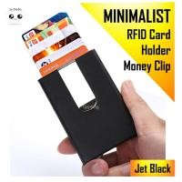 ราคา SG SELLER RFID Wallet Card Holder Money Clip Blocking ID Credit Case PULL EJECT Minimalist Slim Unisex ผู้ชายผู้หญิง (40100122860)