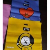 ราคา กระเป๋าพลาสติกอย่างเป็นทางการ BT21 BTS (9930921541)