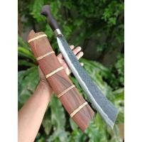 ราคา มีดปารัง มีดแรมโบ้ Parang Rambo knife มาเชเต้ ปารัง มีดเดินป่า มีดแคมป์ ใบ 14.4” เหล็กตลป. ตีร้อน ด้ามไม้พะยูง ฝักประดู่ (22497034614)