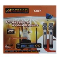 ราคา ✔ไมค์ลอยไร้สาย COMSON ไมโครโฟนไร้สาย/ไมค์ลอยคู่ UHF ประชุม ร้องเพลง พูด WIRELESS Microphone รุ่น MX7 ฟรีกระเป๋าไมค์ (6453158143)