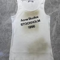 ราคา ACNE STUDIOS Slim Vest Halter Top พร้อมพิมพ์ตัวอักษรวินเทจ (46805061533)