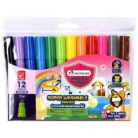 ราคา Master Art ปากกาเมจิก ชนิดล้างออกได้ 12 แท่ง (1892472104)