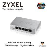 ราคา Switch (สวิตช์) Zyxel GS1200-5 Steel (5-Port) Web Managed Gigabit Switch ของใหม่ประกัน 2ปี (11696394097)