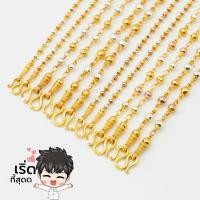 ราคา สีไม่ลอก แท้ร้านทอง เกรดพรีเมียม สร้อยสองกษัตริย์แท้ สามกษัตริย์แท้ ห่วง กลม ไม่ลอก สร้อยคอ18k สแตนเลส 18-24นิ้ว (27273815097)
