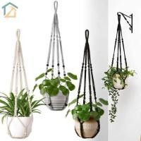ราคา ตะกร้าเชือกถักมาคราเม่ ผ้าฝ้าย แฮนด์เมด สําหรับแขวนกระถางต้นไม้ในร่ม SHOPCYC9443 (24772868671)