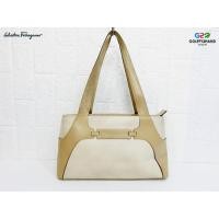 ราคา Salvatore Ferragamo แท้ กระเป๋าถือสะพายไหล่หรูคลาสสิก (3044822708)