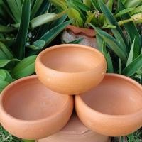 ราคา อ่างดินเผา อ่างใส่อาหารสัตว์ ถ้วยใส่อาหารใส่โจ๊กดินเผา ขนาด 6 นิ้ว (43753005991)