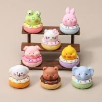 ราคา โมเดลโดนัทรูปสัตว์ โมเดลน่ารัก ของตกแต่งบ้าน โมเดลเรซิ่น กบ กระต่าย แมว หมู เป็ด หมี สุนัข ช้าง (44150512564)