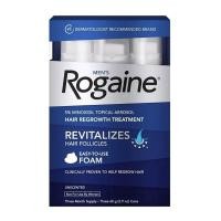 ราคา Men's Rogaine Foam minoxidil โฟมปลูกผมสำหรับผู้ชาย โฟมปลูกผม และ Men's Rogaine Solution 3ขวด สำหรับ3เดือน (21606392717)