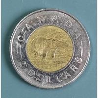 ราคา เหรียญต่างประเทศ แคนาดา Canada 2 Dollars ปี 1996 ผ่านการใช้งาน สภาพสวยๆ #5 (28211138397)