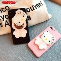 ราคา Samsung Galaxy A9 A9 Pro 2016 A5 2017 S10e S10+ Plus S10 S9 S9+ Plus S8 S8+ Plus Case Hello Kitty Cute Cartoon Mirror (2386631654)