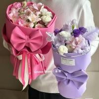 ราคา กระดาษจัดแต่งทรงผมโฟมสีตาข่ายดอกไม้ช่อดอกไม้สีแดงสดกระดาษห่อของขวัญคริสต์มาสกระดาษห่อของขวัญ DIY แฮนด์เมด (27200623608)