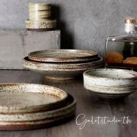 ราคา จานเซรามิค สไตล์นอดิก จานคาเฟ่ ดินเผา (22986157954)