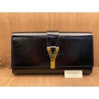 ราคา Saint Laurent Leather YSL Clutch Bag (19677077735)