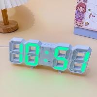 ราคา นาฬิกาปลุก 9COLORนาฬิกาดิจิทัล LED 3D แขวนผนัง ตั้งโต๊ะ ยี่ห้อCaixing รุ่น JH-225 แถมฟรี! สาย USB (27707313996)