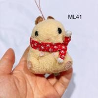 ราคา พวงกุญแจ ตุ๊กตา มือสอง หนู ขนไม่สวย อมูส amuse hamster แฮมสเตอร์ (24641771743)