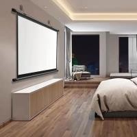 ราคา ผ้าโปรเจคเตอร์ จอโปรเจคเตอร์ ขนาดยาว 133-220cm กว้าง 75 -120/60-100นิ้ว /16:9 รับ4K แบบแขวนติดผนัง มีความแข็งแรงทนทาน (18866622536)