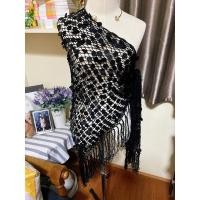 ราคา ผ้าคลุมไหล่ ปักเลื่อมสีดำ (20648958107)