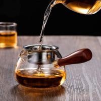 ราคา ที่ใส่น้ำชาพร้อมด้ามจับด้านข้างทำจากไม้เนื้อแข็ง ทำจากแก้วบอโรซิลิเคทคุณภาพสูง และมีพวยกาเป็นรูปนกอินทรีเพื่อการไหลของน้ (44704909173)