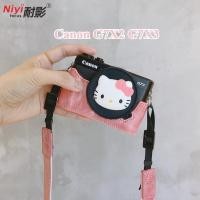 ราคา NIYI กล้อง PU หนังครึ่งสําหรับ Canon G7X2 G7X3 Protector ฝาครอบฐานสายคล้องเลนส์กระเป๋า G7X III G7X II กระเป๋า 1/4 สกรู (44111858059)