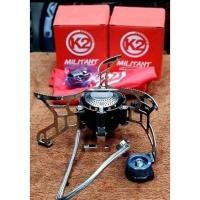 ราคา เตาแก๊ส K2 MILITANT เตาสนามพกพา เตาสนาม เตาสำหรับเดินป่า อุปกรณ์เดินป่า (18041818875)