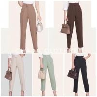 ราคา กางเกงทำงาน กระบอกเล็ก เอวสูง ใส่สบาย (23257991568)