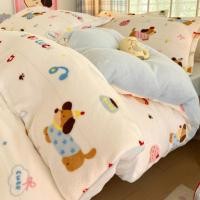 ราคา BED กำมะหยี่นมคลาส A ชุดสี่ชุดปะการังหนากำมะหยี่กำมะหยี่สองด้านปกกำมะหยี่ผ้าคลุมผ้าสักหลาดผ้าสักหลา (43670727808)