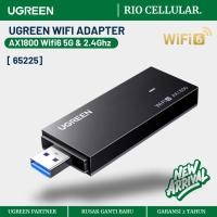 ราคา UGREEN อะแดปเตอร์ WiFi WiFi6 AX1800 USB3.0 5G & 2.4G Dual-band USB WiFi สําหรับ PC แล็ปท็อป Wifi เสาอากาศ USB Ethernet Receiver การ์ดเครือข่าย 65225 (43426945944)