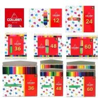 ราคา Colleen สีไม้คอลลีน แท้ พร้อมส่ง 12/24/36/48/60 แท่ง ดินสอสี สีไม้คลอลีน Color Pencil แท่งยาว และ สองหัว (3645233425)