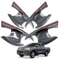 ราคา เบ้าปีก เบ้ารองมือเปิด เคฟล่าร์ carbon kevlar ใส่ โตโยต้า ไฮลัค รีโว่ 4 ประตู toyota hilux revo 2015+ 4 Door (10513898894)