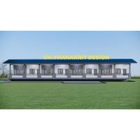 ราคา แบบจั่ว 1 ชั้น ห้องแถว 8 ห้อง (50756373851)