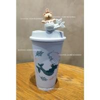 ราคา 2022 Starbucks​ Thailand​ Siren's Coral Treasure Reusable Hot Cup Coral Wreath 16 oz and Siren W Bearista Bear Stopper (20944794227)